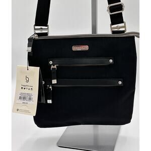 Baggallini All Around Medium Crossbody MM Black Bag Purse NWT